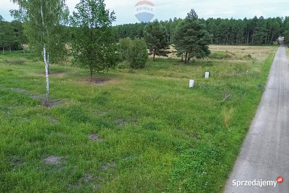 Działka 1601m2 Tomaszew WZ skrzynka energetyczna
