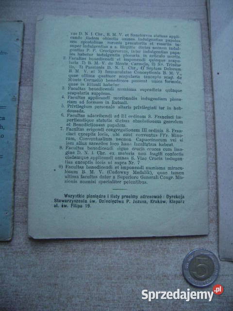 Starocie z PRL Dewocjonalia Zestaw 3 broszurki Rok wydania 1906 Gdynia