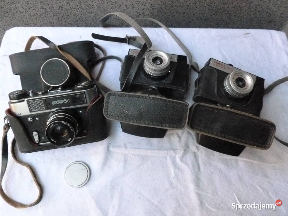 Aparaty fotograficzne Fed 5C i 2 x Smena 8M mazowieckie Mława