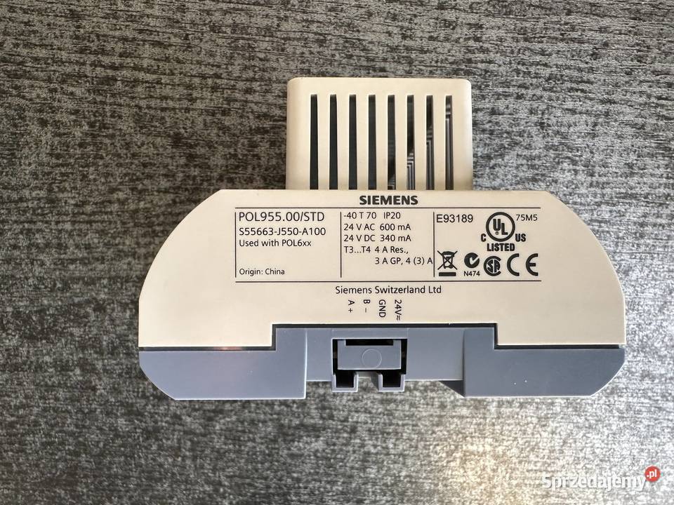 Moduł rozszerzeń Climatix POL9550STD Siemens Łódź