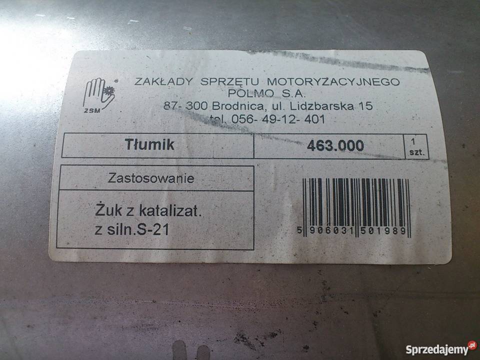 Tłumik tylny 463000 Żuk do katalizatora Gdynia