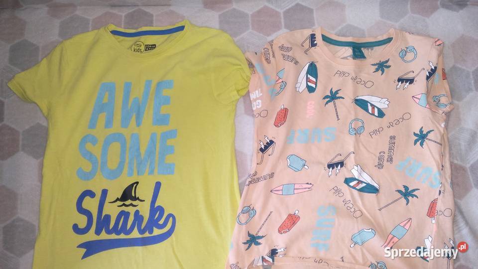 Ubrania chłopięce r134 dres spodnie jeans bluzka Dresy wielkopolskie Leszno