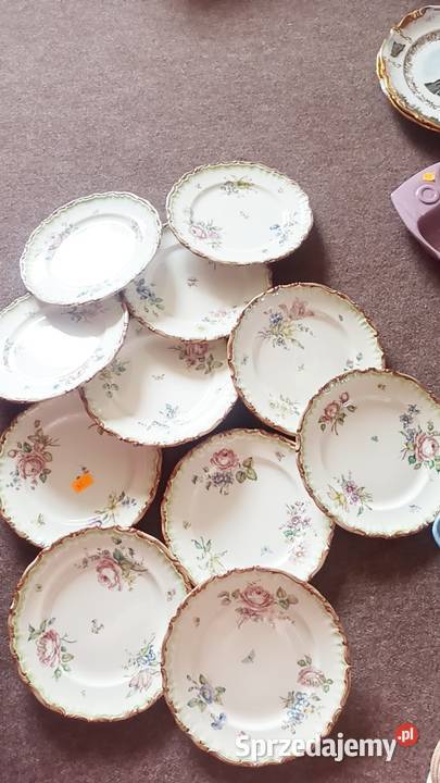 Talerz ręcznie zdobiony Sygnowany Aina Wedin pomorskie