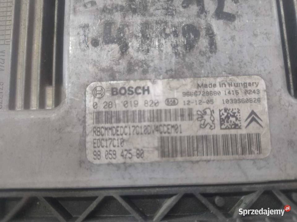 KOMPUTER SILNIKA PEUGEOT 208 9805947580 osobowe sprzedam
