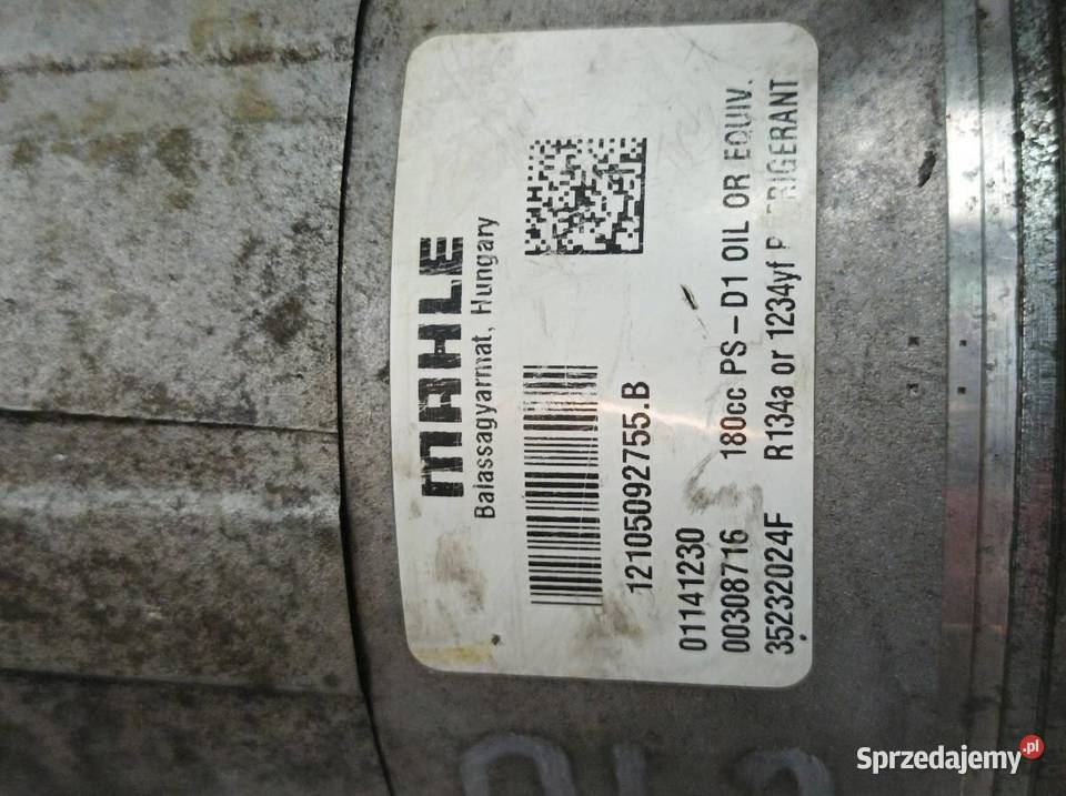 SPRĘŻARKA KLIMATYZACJI DO REGENERACJI 35232024F osobowe sprzedam