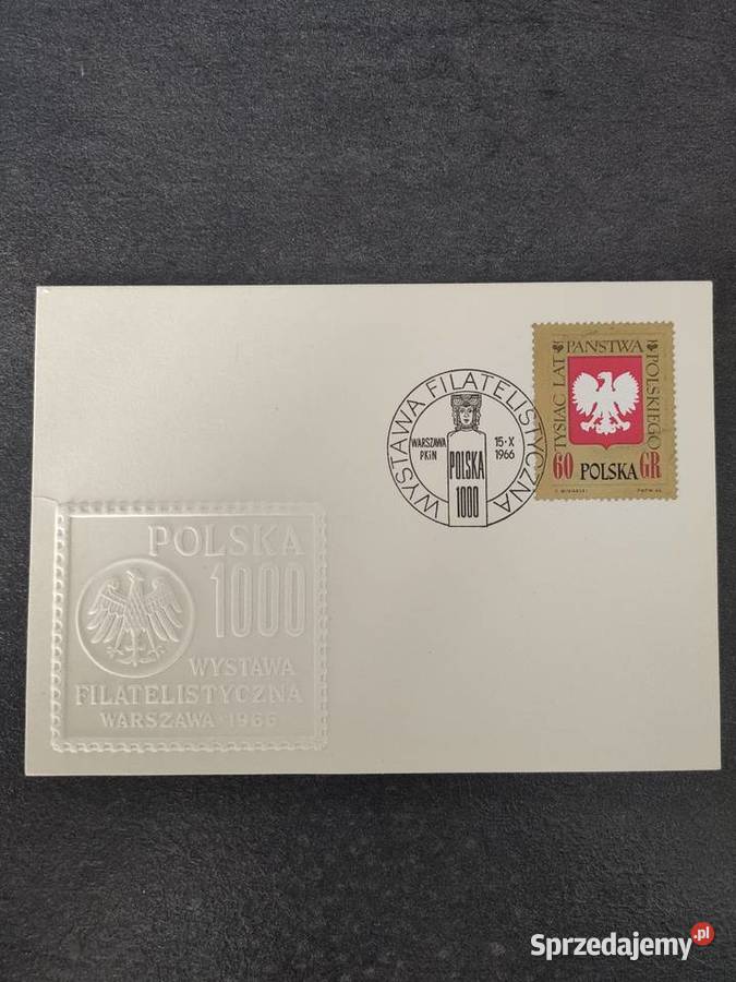 Kartka została filatelistyczna Warszawa 1966 dolnośląskie sprzedam