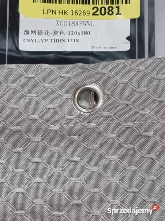 Zasłona prysznicowa do łazienki 180x180 Poręba