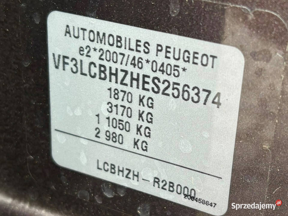 Peugeot 308 SW 16 HDI 120 Skórzana tapicerka nieuszkodzony Lipówki