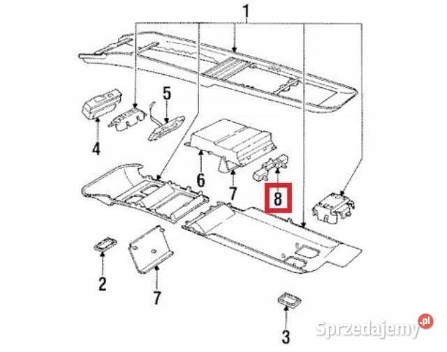 PANEL PRZYCISKI SZYB LEWY CHRYSLER DODGE CARAVAN