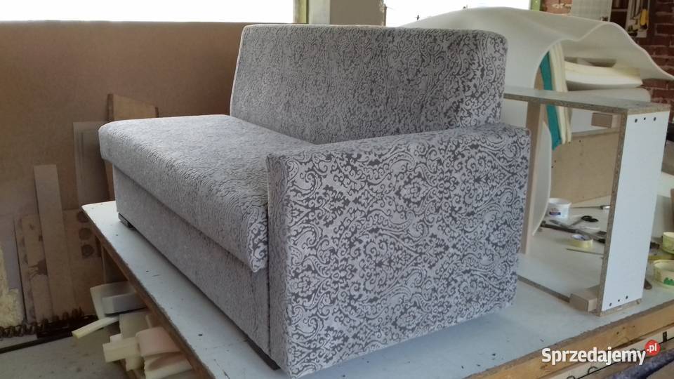 Szezlong kanapa sofa welur plamoodporna sofka tkanina Łóżka, wersalki i sofy Niekłań Mały