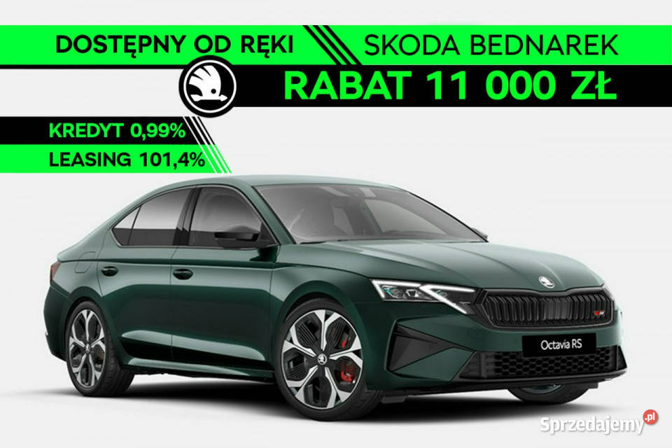 koda Octavia Octavia FL RS 20 TSI 265 DSG IV kurtyny powietrzne Łódź