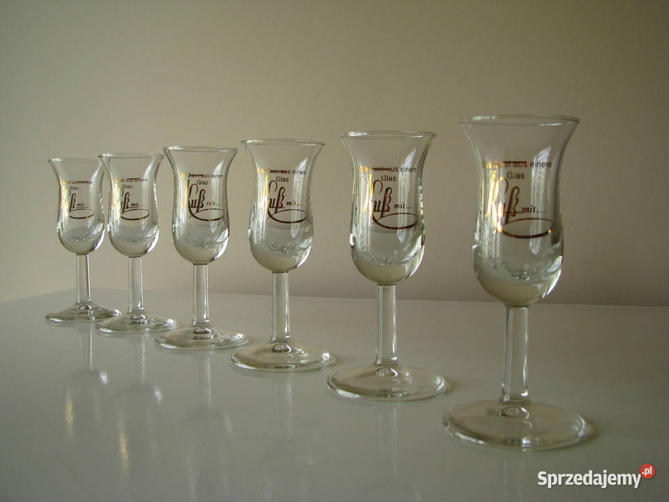 Kieliszki do brudzia na nóżce tulipan małopolskie Brzegi