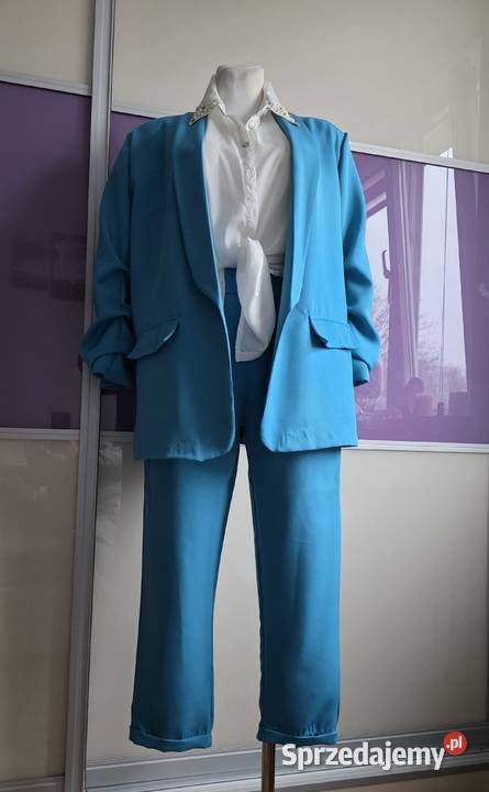 Garnitur damski turkusowy XL Głogów