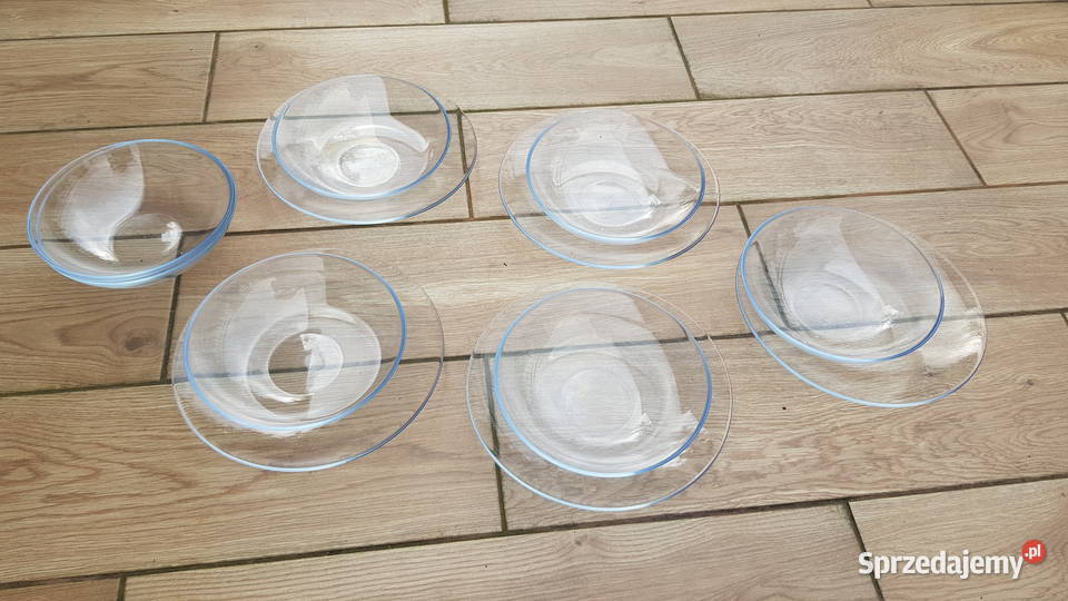 Szklane talerze obiadowe Myszków