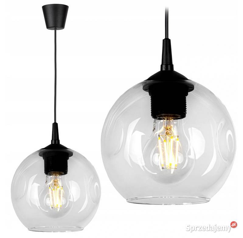 LAMPA WISZĄCA SUFITOWA ŻYRANDOL szklana KULA Choroszcz