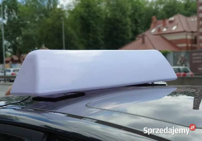 Szpakówka lampa taxi kogut na magnes biały żółty małopolskie Kraków