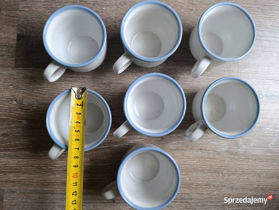7 filiżanek nieużywanych PRL Pruszków Kielce