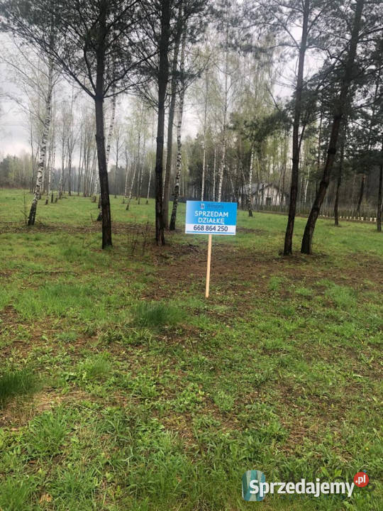 Grunt Duży Dół 1100m 140zł/m2 mazowieckie