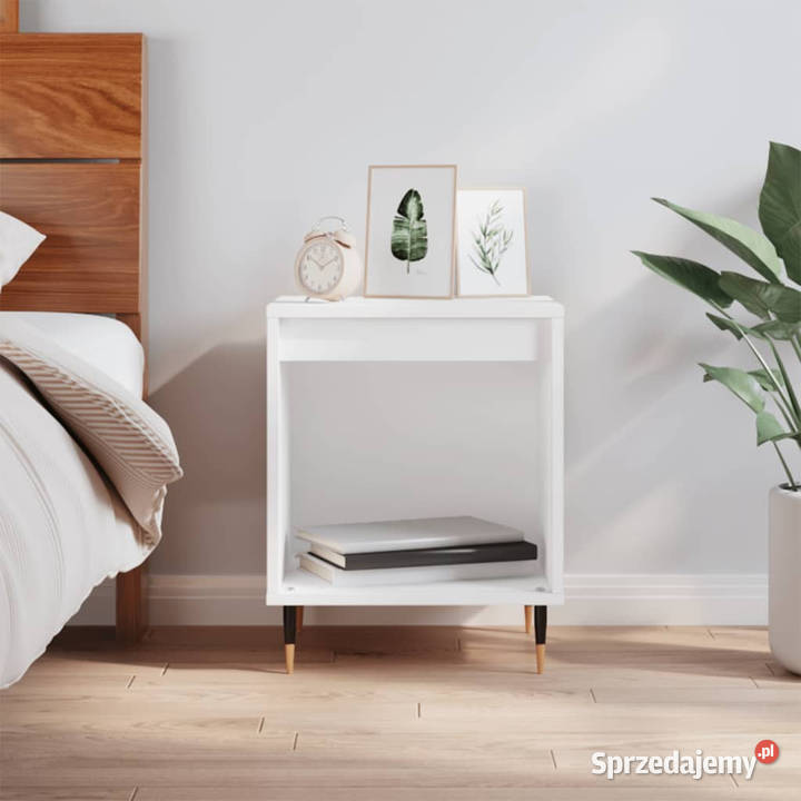 Szafka nocna biała 40x35x50 materiał Warszawa