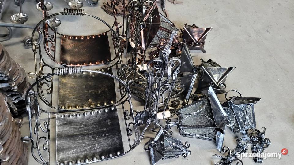 PIĘKNY MASYWNY Kosz na drewno czarny ręcznie Kraków