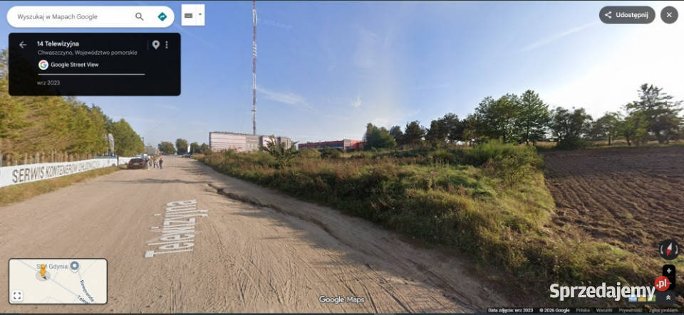Działka 5057 m2 Telewizyjna Chwaszczyno