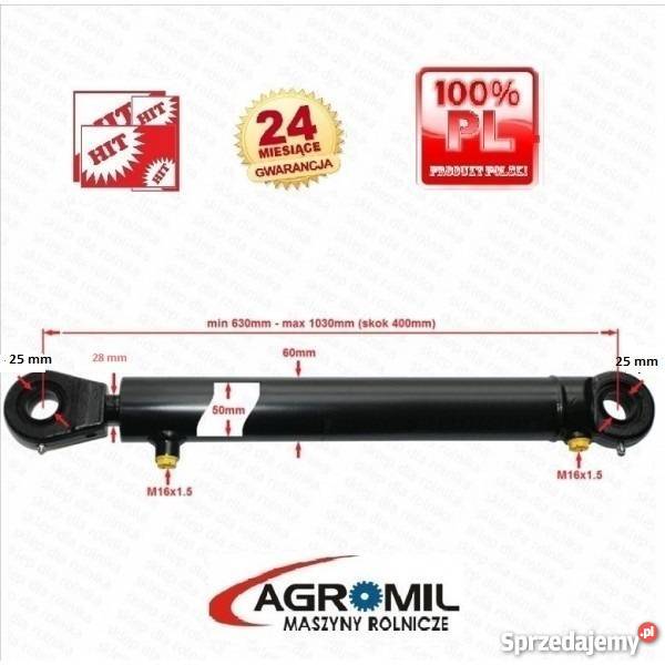 Cylinder hydrauliczny siłownik SKOK 400 L 630 Rogóźno sprzedam