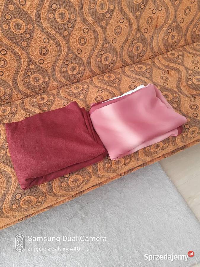 Zasłony brzegowe bordo dwie sztuki Ostrołęka