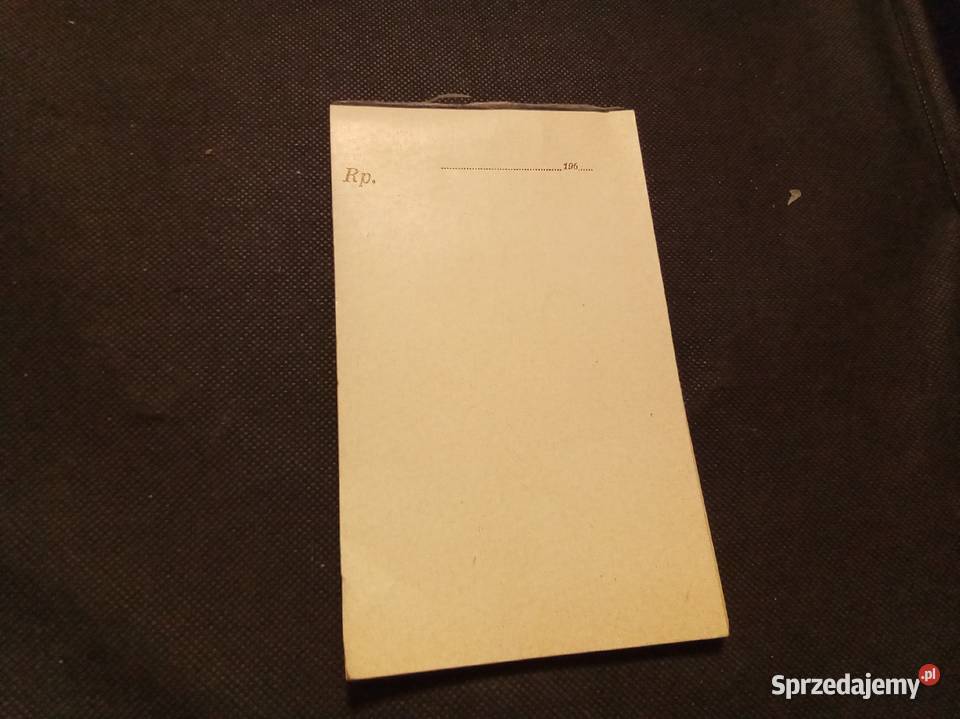 Notes do wypisywania recept PRL lata 60te Warszawa