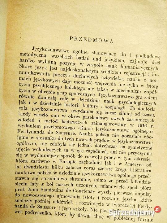 Zarys językoznawstwa ogólnego unikaty Warszawa