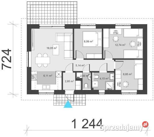 Dom Wałcz Nadjeziorna Park 70m2 Sprzedaż