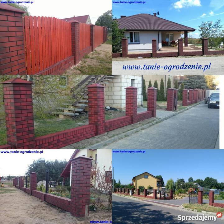 Ogrodzenie betonowe Ala klinkier Wołomin
