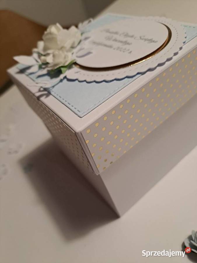 Box z okazji chrztu 10 x 10 Rękodzieło śląskie