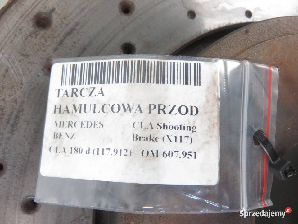 TARCZE HAMULCOWE PRZÓD MERCEDES CLA X117 CLA 180