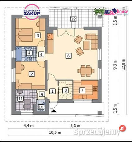 Mieszkanie 133m2 6 pokoi Starzyński Dwór