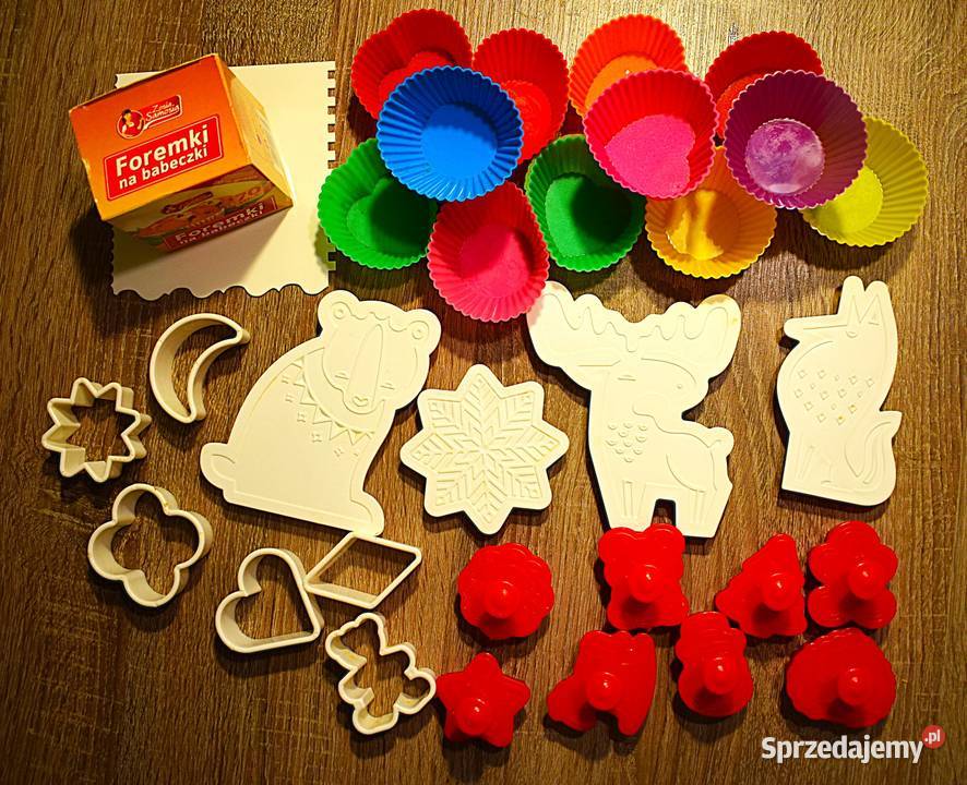 Duży zestaw foremek do pieczenia ciastek kujawsko-pomorskie Chełmno