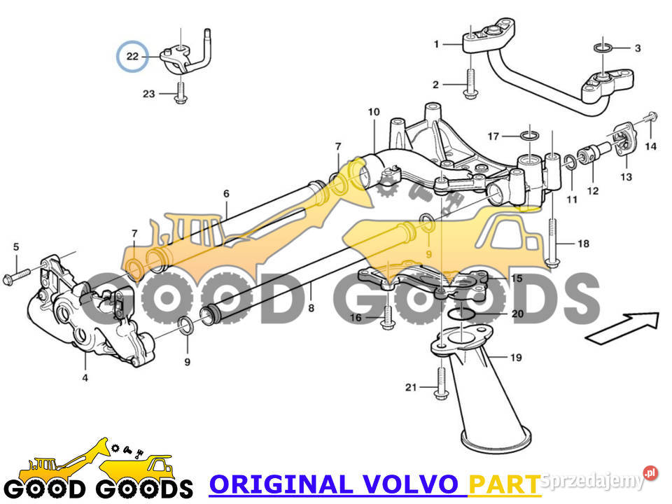 VOLVO DYSZA NATRYSKU TŁOKA D9B 20727702 Do maszyn budowlanych sprzedam