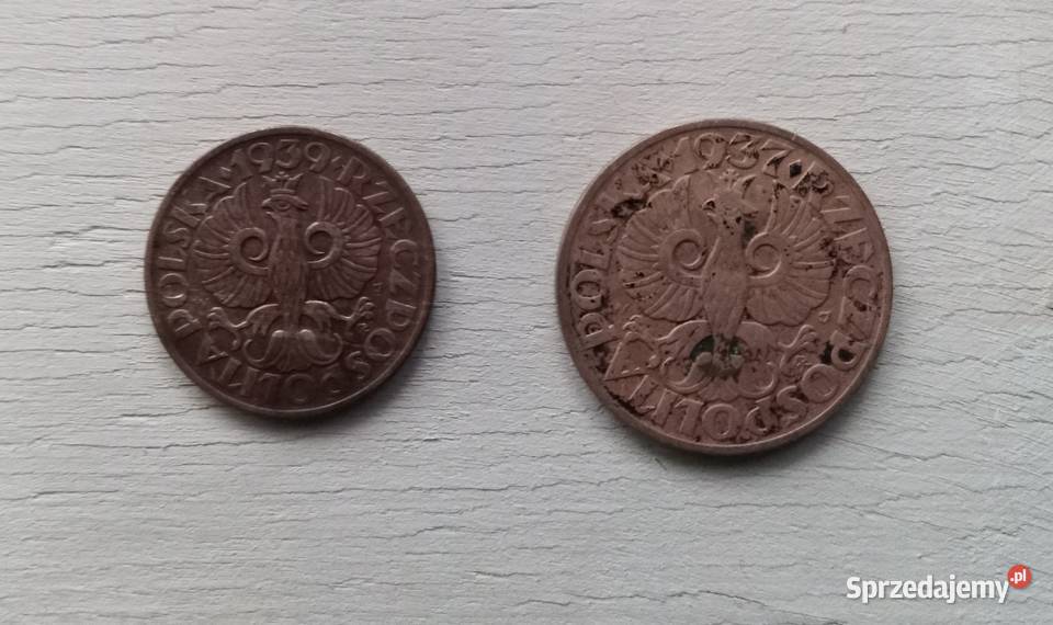 2 i 5 groszy z lat 30tych Warszawa