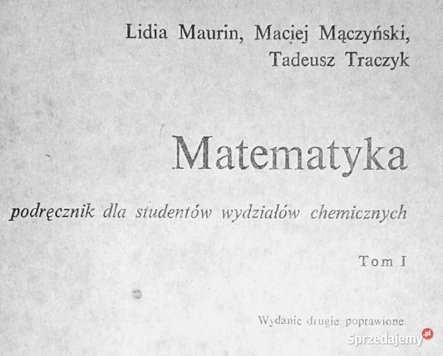 Matematyka Podręcznik studentów wydziałów Chełm sprzedam