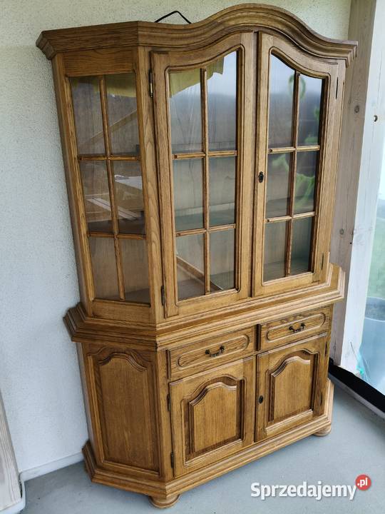 Stara dębowa witryna komoda Kredensy i witryny sprzedam