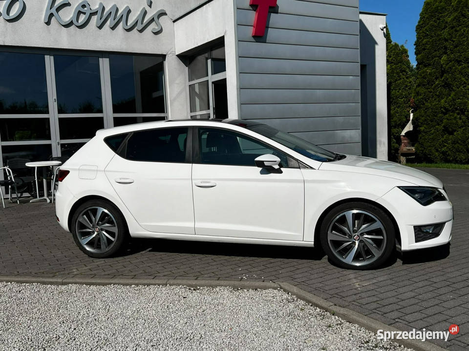 Seat Leon FR Panorama 20TDI DSG FullLED III 2012 biały Baranowo