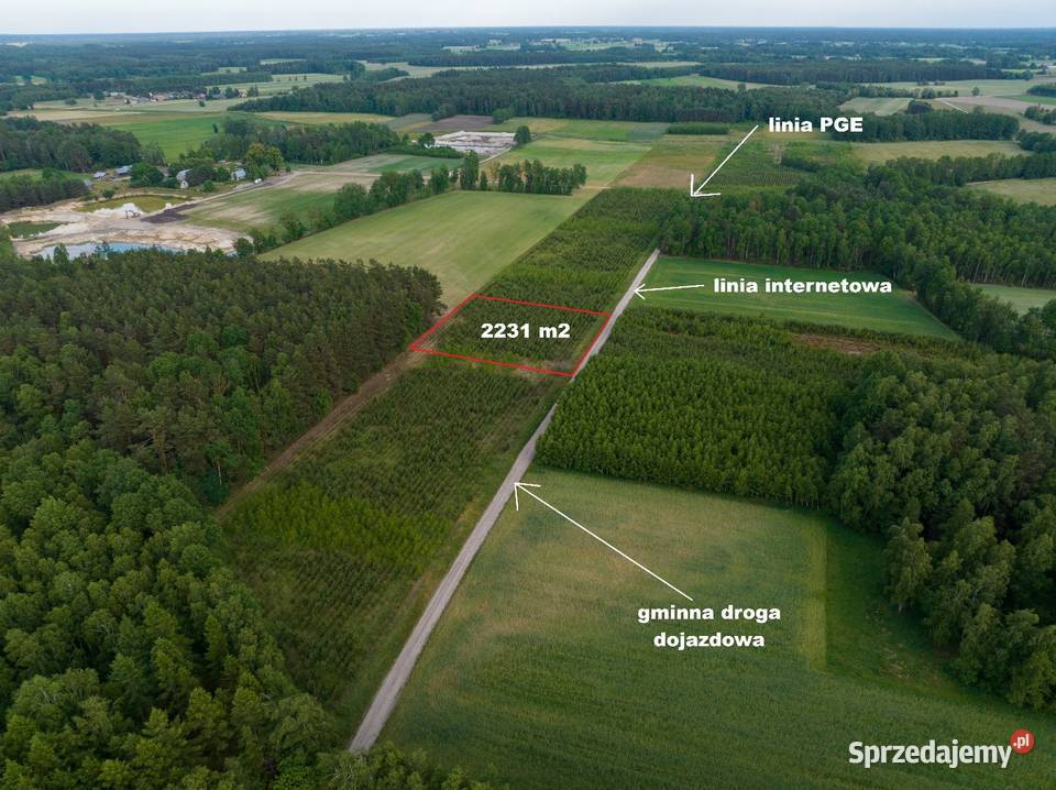 Młyniec działka budowlana 2230m2 gm Biała 2230m2 sprzedam