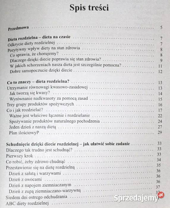 Dieta rozdzielna Ursula Summ lubelskie Chełm