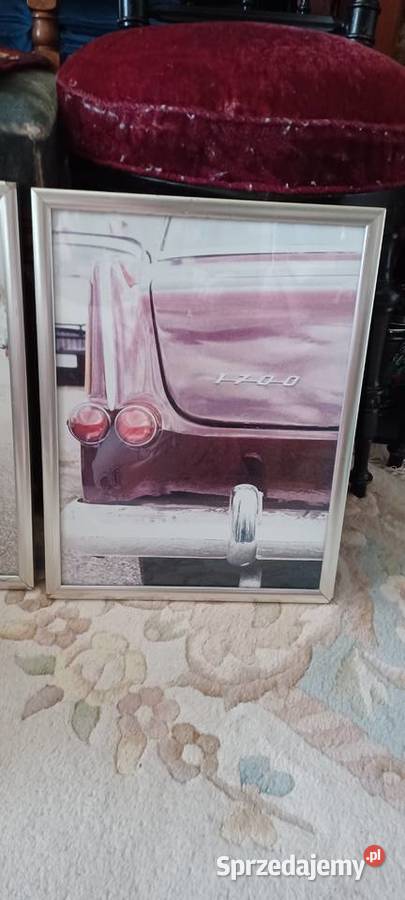 4131 stare plakaty 3 klasyczne samochody w stylu wielkopolskie Poznań