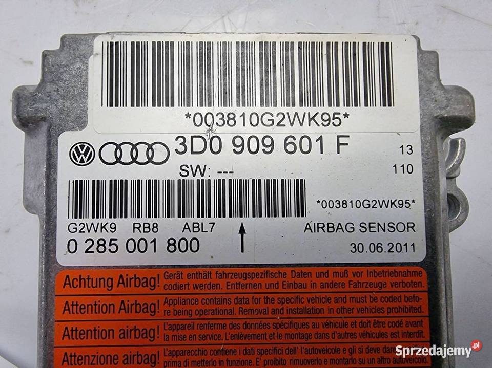 SENSOR AIRBAG VOLKSWAGEN PHAETON II LIFT NIE Lipno