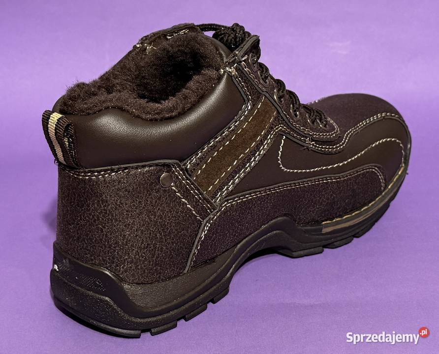 Brązowe młodzieżowe ocieplane buty rozmiar 39 inna mazowieckie Żyrardów