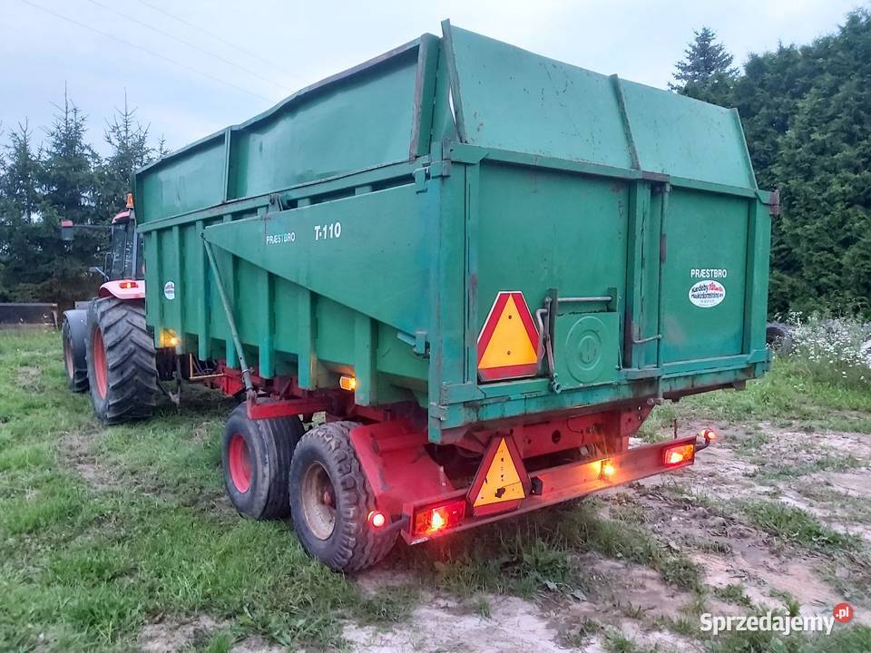Przyczepa wywrotka tandem Praestbro T 110 prod nieuszkodzony Jabłonowo Pomorskie