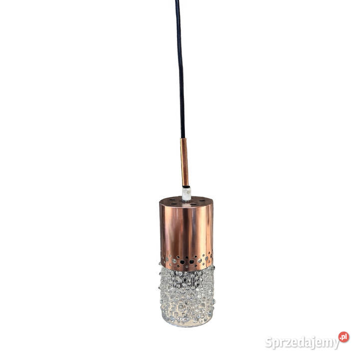 Lampa wisząca proj F Perceny VEB Narva Leuchten Warszawa