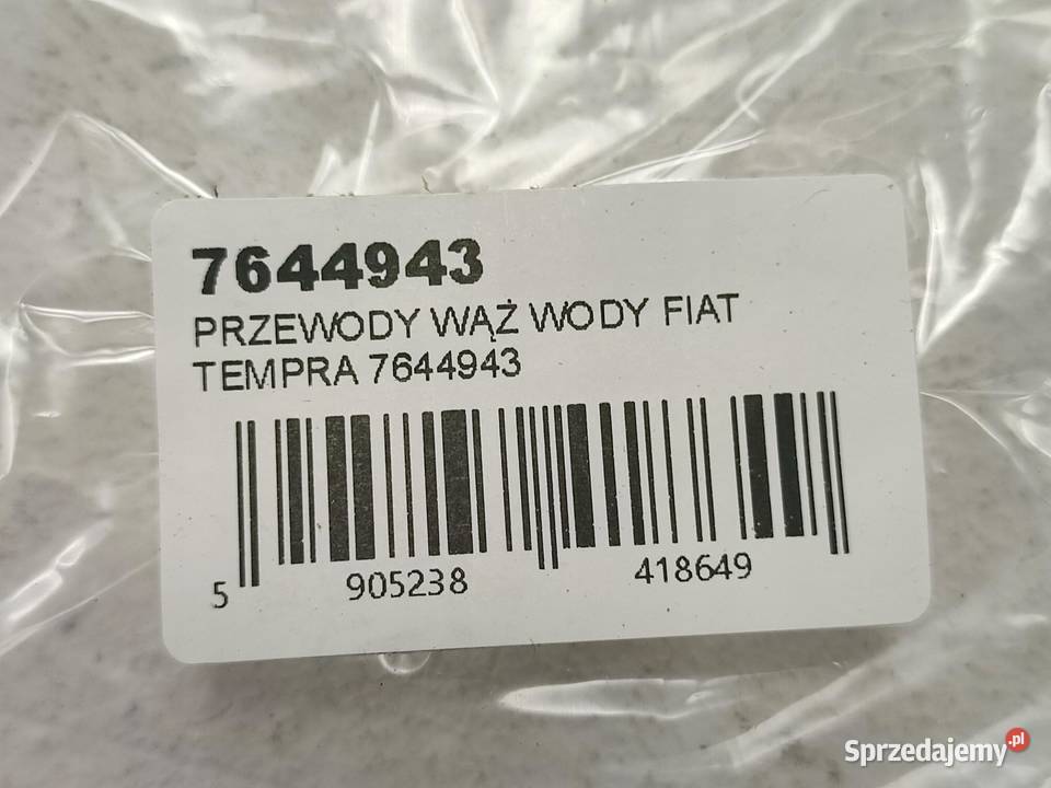 PRZEWÓD WODY FIAT TIPO TEMPRA 1996 NOWY