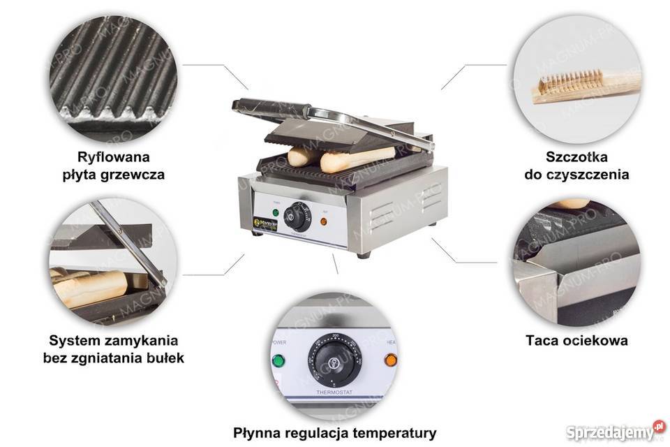 GRILL KONTAKTOWY OPIEKACZ DO BUŁEK KEBABA MIĘSA śląskie Poczesna
