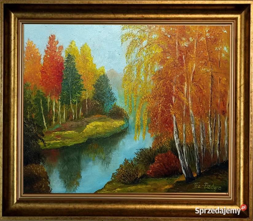 Obraz olejny Pejzaż jesienny Lublin